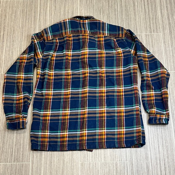 Patagonia Organic Cotton Mens Flannel Shirt Long Sleeve Plaid Button Down - Picture 5 of 7